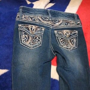 Arizona Jean Co. embellished skinny jeans girls - size 8 regular